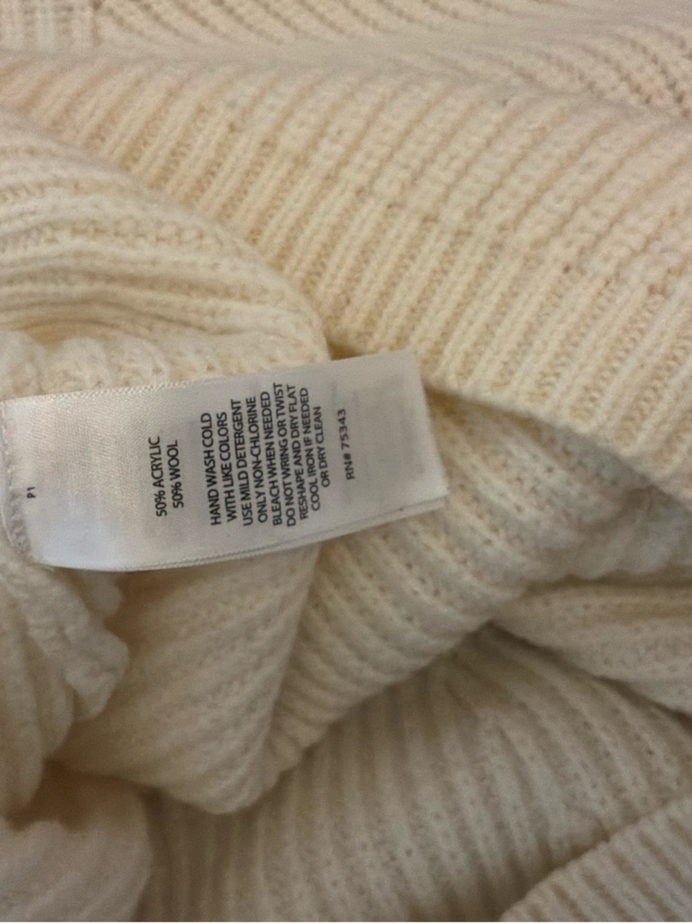 CYNTHIA ROWLEY | CREAM KNIT SWEATER - Picture 5 of 5